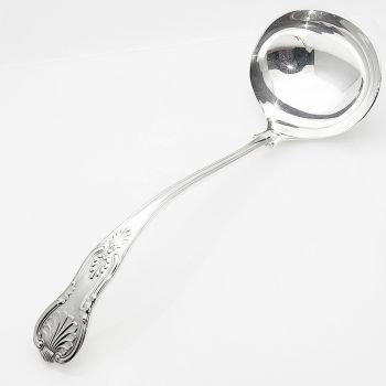 Kings Pattern - Large Soup Ladle - Silver Plated Vintage (#99653) 1