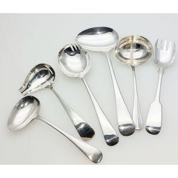Nice Assortment Of Unusual Ladles Sporks Etc Silver Plated Antique (#99668) 1