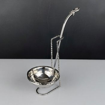 Culinary Concepts Polished Knot Soup Ladle + A Nice Stand - Stainless Steel (#99687) 1