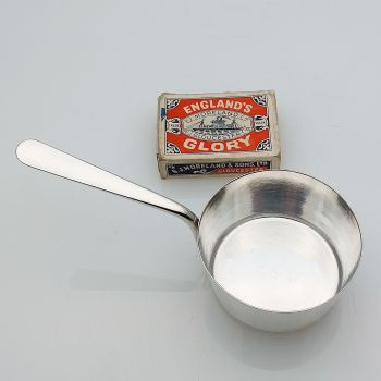 Small Brandy Warming Pan - Hukin & Heath #1 - Antique Silver Plated (#99689) 1