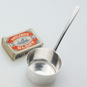 Small Brandy Warming Pan - Army & Navy #4 - Antique Silver Plated (#99694) 1