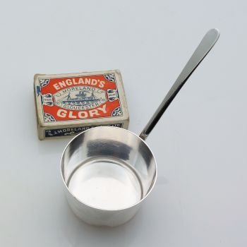 Small Brandy Warming Pan - Army & Navy #6 - Antique Silver Plated (#99696) 1