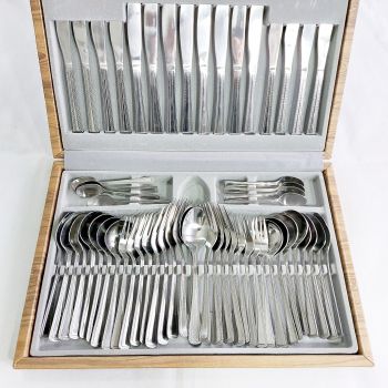 Vintage Viners Canteen Stainless Steel 8 Settings 58 Pieces (#99766) 1