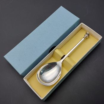 Heavy 32g Sterling Silver Seal Top Spoon - C.j. Vander 1995 -  Boxed (#99787) 1