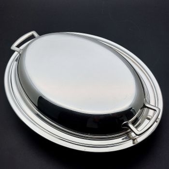 Silver Plated Entrée Serving Dish Knight & Son Northampton Vintage (#99794) 1