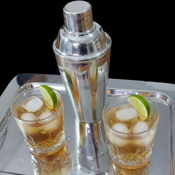 Good Vintage Bonzer 1 Pint Cocktail Shaker - Silver Plated (#99805) 1