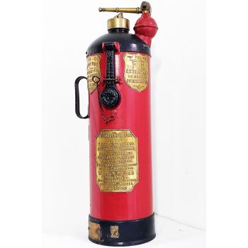 Large Antique William Miller The Fb Extincteur Fire Brigade Extinguisher (#99818) 1
