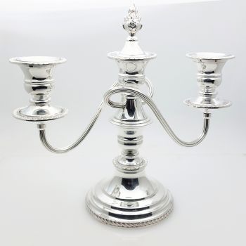 Gleaming Vintage Silver Plated Candelabra With Snuffer - Cooper Bros (#99841) 1