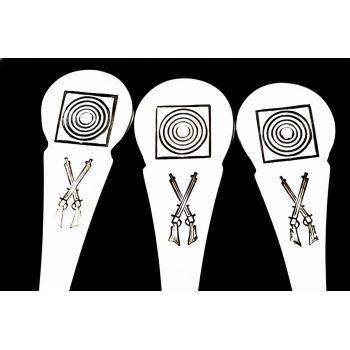 3x Good Silver Plated Shooting Award Spoons  - Boxed - Vintage (#99989) 1