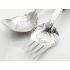 Pair Of Malay Silver Salad Servers - Vintage - 188g (#100002) 7