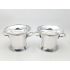 Pair Of Gleaming Indoor Planters Silver Plated Martin Hall Antique Sheffield (#100052) 2
