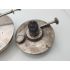 Job Lot Of 5 Silver Plated Spirit Burners For Hotplates / Spirit Kettles Etc (#100056) 7