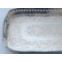 Vintage Silver Plated On Copper Chased Oblong Tray Claw & Ball Feet Sheffield (#100083) 2