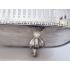 Vintage Silver Plated On Copper Chased Oblong Tray Claw & Ball Feet Sheffield (#100083) 6