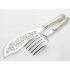 Sterling Silver Handled Large Fish Servers Martin Hall Sheffield Victorian (#100142) 6