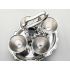Silver Plated Egg Cup Cruet Set With Spoons - Atkin Bros Sheffield Antique (#100211) 2