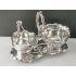 Beautiful Art Nouveau Silver Plated Cream & Sugar Cruet Set (#100244) 2
