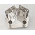 Very Unusual Plato Silver Plated Playing Card Holder Stand (?) - Antique (#100247) 3