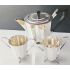 Fab Art Deco 3 Piece Faceted Coffee Pot Service Set - Silver Plated Epns (#100264) 8