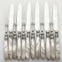 Set Of 12 Mother Of Pearl Handled Dessert Cutlery Sheffield 1900 Silver Plated (#100291) 2