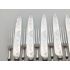 Set Of 12 Mother Of Pearl Handled Dessert Cutlery Sheffield 1900 Silver Plated (#100291) 5