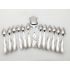 Antique Dutch Solid Silver Bright Cut 13 Spoons Cased Set (#100309) 4