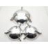 3x Fabulous Sea Horse Nuts / Nibbles Bowls - Silver Plated - Vintage (#100318) 5