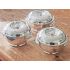 3x Gorgeous Art Deco Small Tureen Bowls - Silver Plated Vintage Epns Quality (#100319) 3