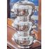 3x Gorgeous Art Deco Small Tureen Bowls - Silver Plated Vintage Epns Quality (#100319) 9