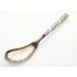 Unusual Shell Bowl & Cabochon Serving Spoon White Metal - Vintage (#100326) 9