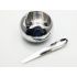 Georg Jensen Legacy Sugar Bowl & Spoon - Discontinued Stainless Denmark (#100337) 2