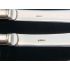 Vintage Silver Plated & Amber Coloured Plastic Handled Tea Knives Cased (#100340) 5