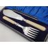 Vintage Silver Plated Fish Servers Cased - Faux Bone Handled - Antique Epns (#100341) 2