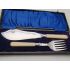 Vintage Silver Plated Fish Servers Cased - Faux Bone Handled - Antique Epns (#100341) 6