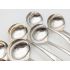 Set Of 8 Silver Plated Sauce Ladles - Elkington - Vintage Epns - Old English (#100385) 3