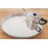 Large Silver Plated Galleried Tray Claw & Ball Feet Sheffield Vintage (#100396) 5