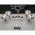 Good 4 Egg Cup Cruet Set With Spoons Silver Plated - Vintage (#100401) 5