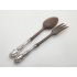 Towle King Richard Sterling Silver & Olive Wood Salad Servers - Vintage (#100415) 5