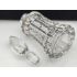 2x Sterling Silver Cut Glass Scent Perfume Bottles Birmingham 1922/3 Antique (#100422) 5