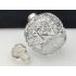 2x Sterling Silver Cut Glass Scent Perfume Bottles Birmingham 1922/3 Antique (#100422) 8