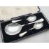 Cased Dognose Pudding Spoons & Server Set Silver Plated Vintage Hb&h Sheffield (#100430) 5
