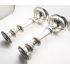 Pair Antique Silver Plated 10.5 Inch Candlesticks (#100439) 4