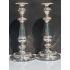Pair Antique Silver Plated 10.5 Inch Candlesticks (#100439) 6