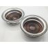 Good Pair Barker Ellis Wine Bottle Coasters -silver Plated - Vintage (#100455) 2