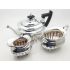 Cute 3 Piece Bachelor Tea Service Set Walker & Hall Antique Silver Plated (#100458) 9