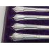 Antique Cased Albany Pattern Dessert Knives - Silver Plated W&h 1913 (#100462) 2