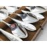 Art Deco Chevron Pattern Grapefruit Spoons Silver Plated Epns Cased Sheffield (#100465) 2