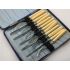 12 Piece Tea Knives & Forks Set Stainless Vintage Cased Musgrave Sheffield (#100481) 6