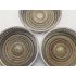 Set Of 3 Wine Bottle Coasters - Silver Plated - Vintage (#100512) 2