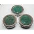 Set Of 3 Wine Bottle Coasters - Silver Plated - Vintage (#100512) 4